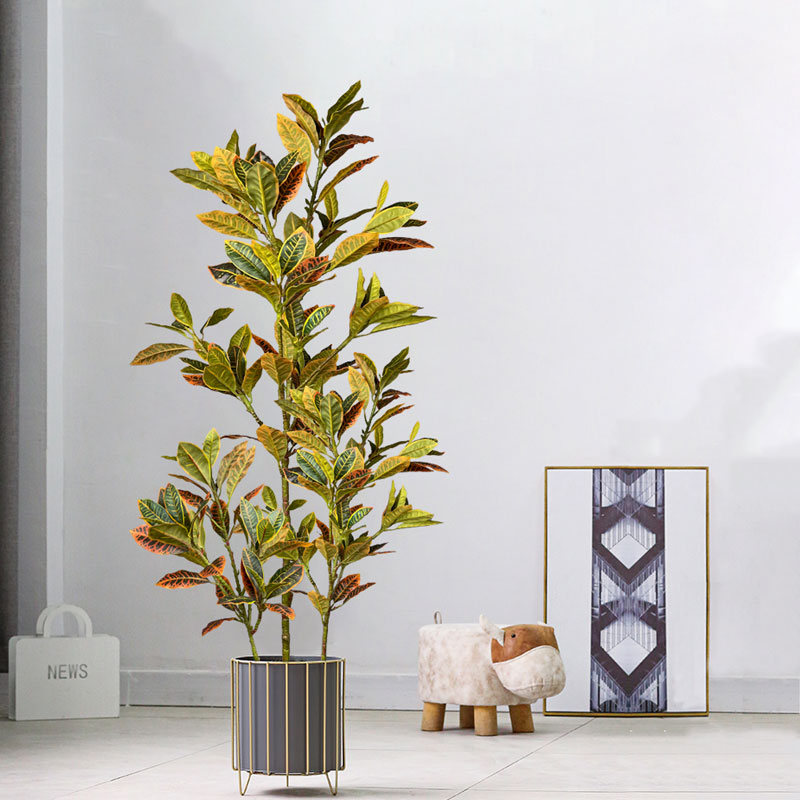 Ficus Lyrata Tree - 120cm 대형 가짜 Ficus 나무 인공
