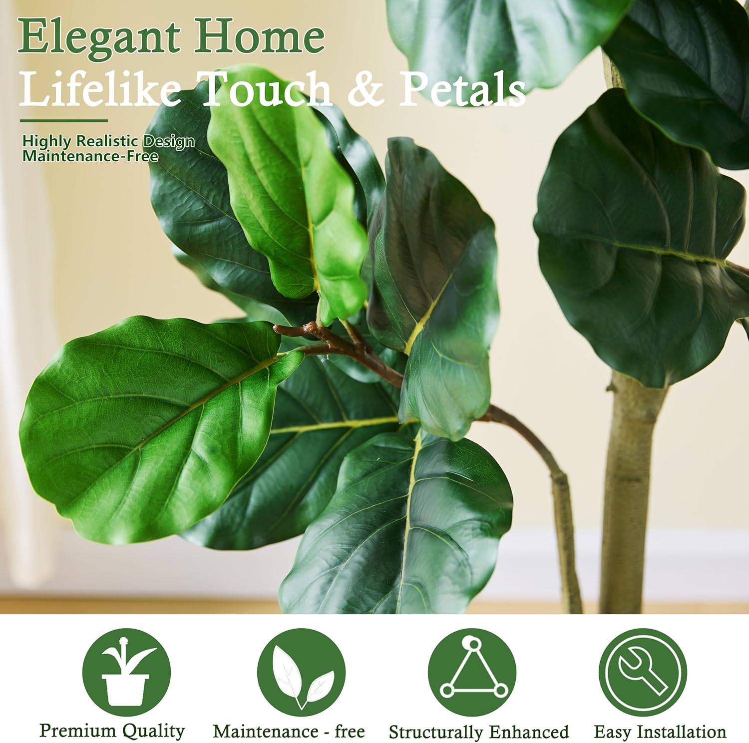 135cm 인조 피클리프무화과나무 프리미엄 가짜 무화과 - Ficus Lyrata Tree 리뷰 및 가격