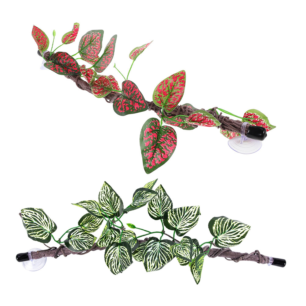 2개입 유연한 인조 매달린 덩굴 식물, 파충류 탱크 장 - Spider Plant Hanging 리뷰 및 가격