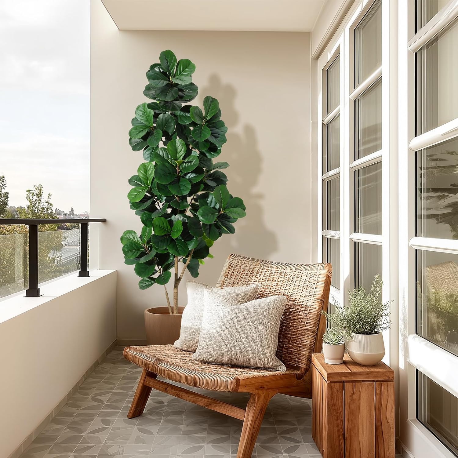 4피트/5피트/6피트/7피트 바이올린 잎 무화과 나무  - Ficus Lyrata Tree 리뷰 및 가격