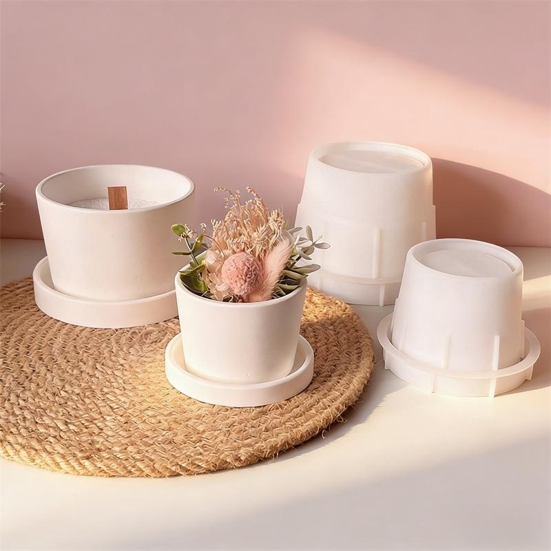 둥근 석고 화병 화분 시멘트 다육 식물 화분 실리콘 몰 - Echeveria Succulent 리뷰 및 가격