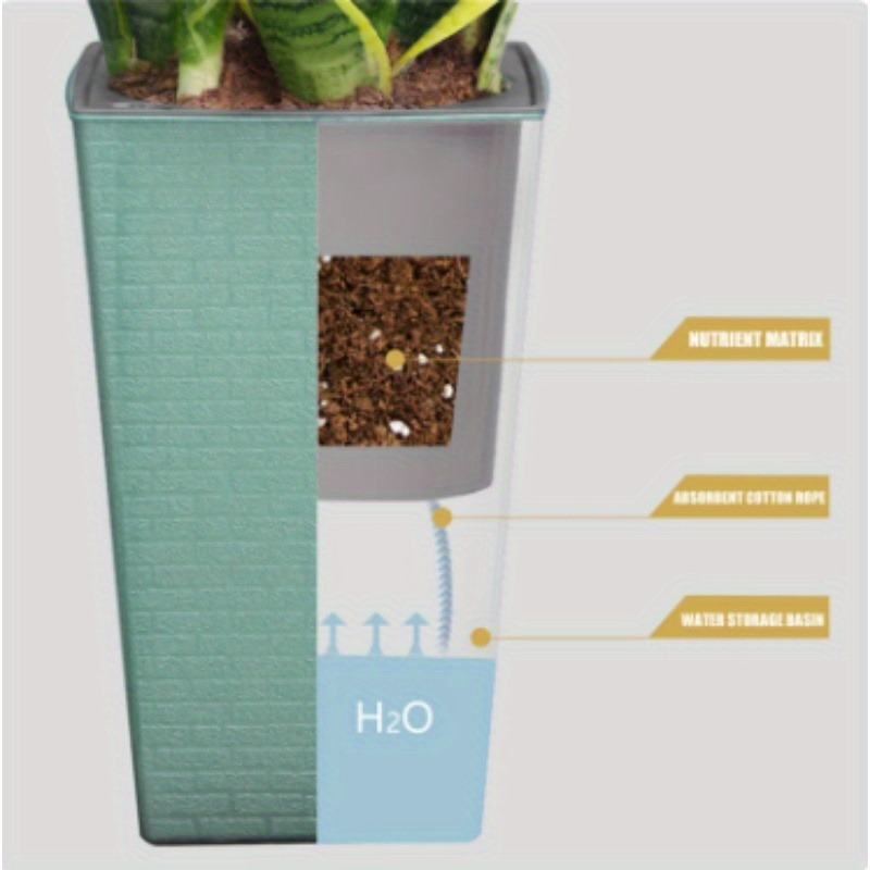 플라스틱 벽돌 패턴 화분 크리 에이 티브 모양 정원 꽃 - Aloe Vera Pot 리뷰 및 가격