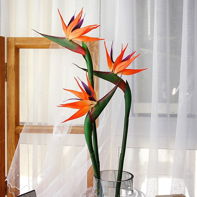 3개 인조 버드 오브 파라다이스 꽃 고무 스트렐리치아  - Bird Paradise Strelitzia 리뷰 및 가격